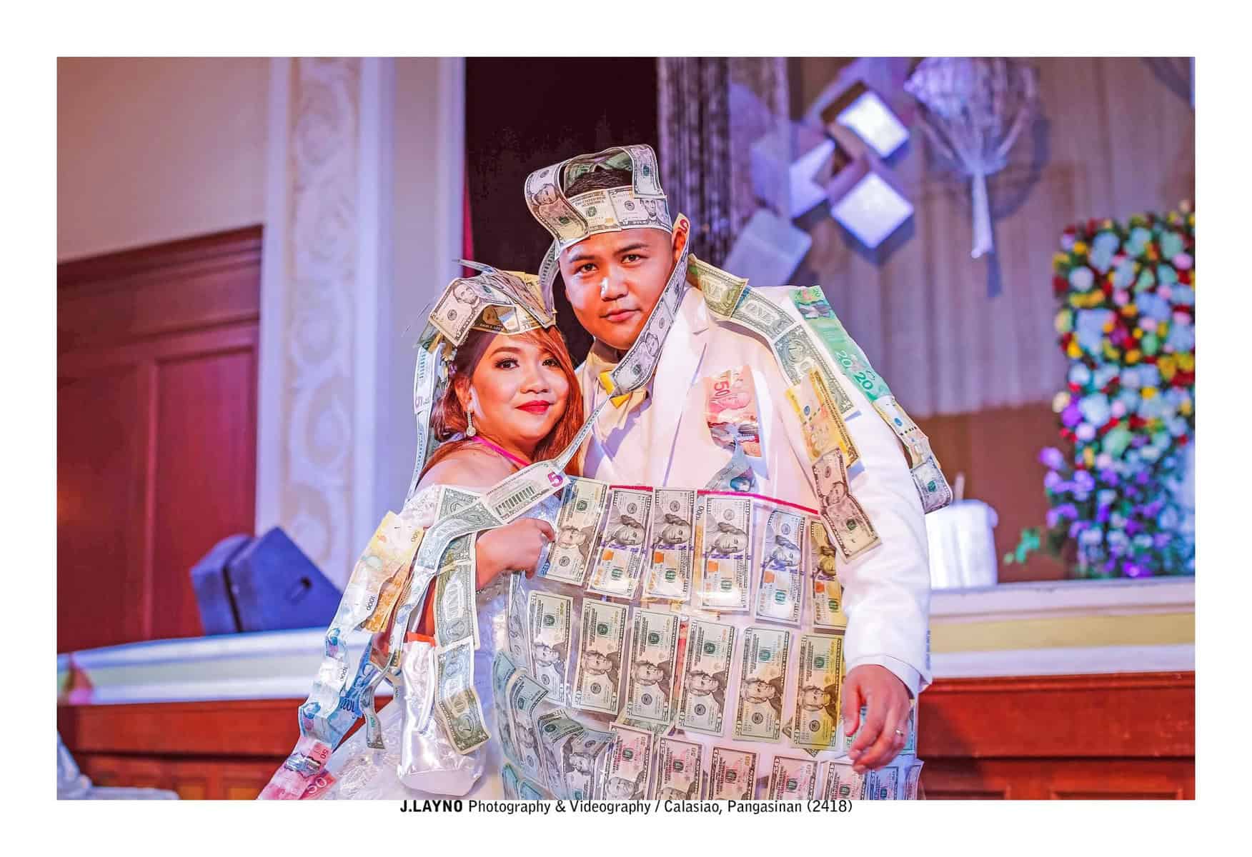 Filipino wedding DJ Wrex during a money dance