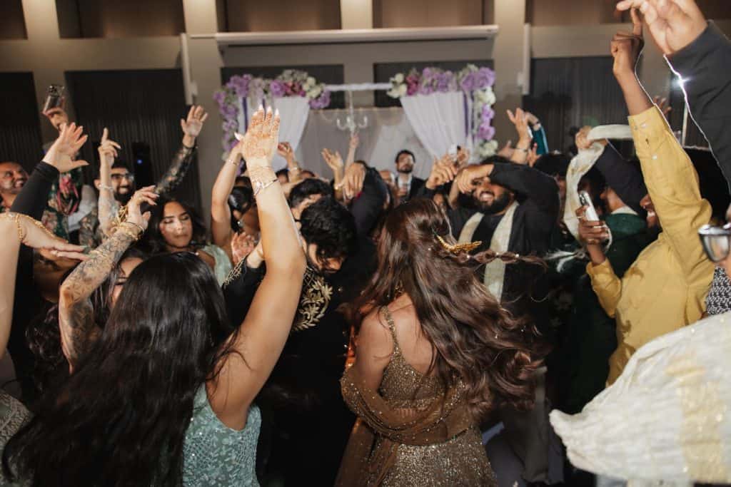 Packed floor, Juliana & Alishan wedding at Enchanted Hills Estate