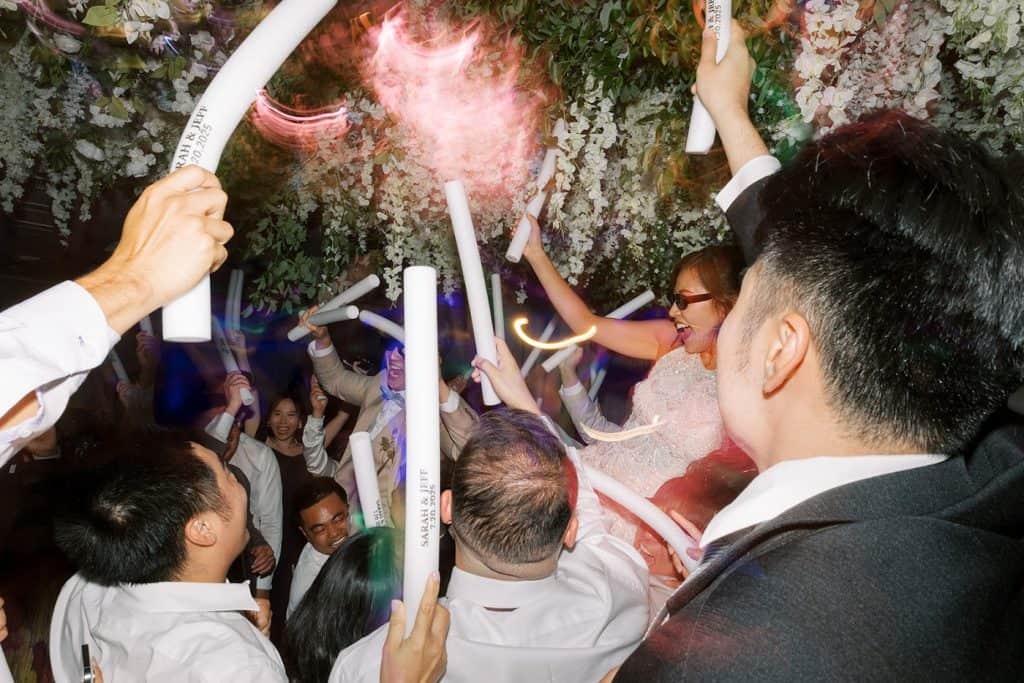 Light-up and sparkle moment, floor, Sarah & Jeff wedding at Mon Cheri, Garden Grove